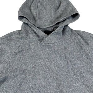 SOLD***Lululemon At Ease Textured Double Knit Pullover Hoodie LM3EOZS Gray Mens